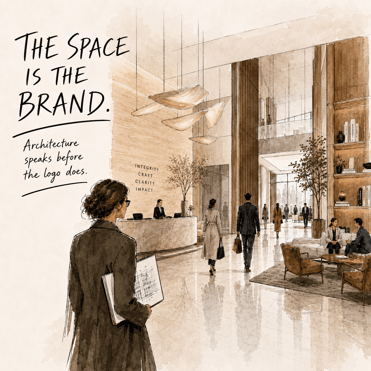 THE SPACE IS THE BRAND